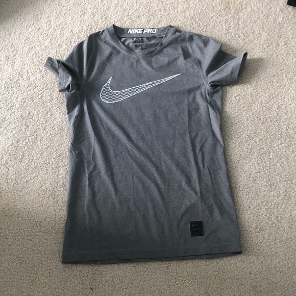 Nike Other - Nike Pro Charcoal Gray Tee